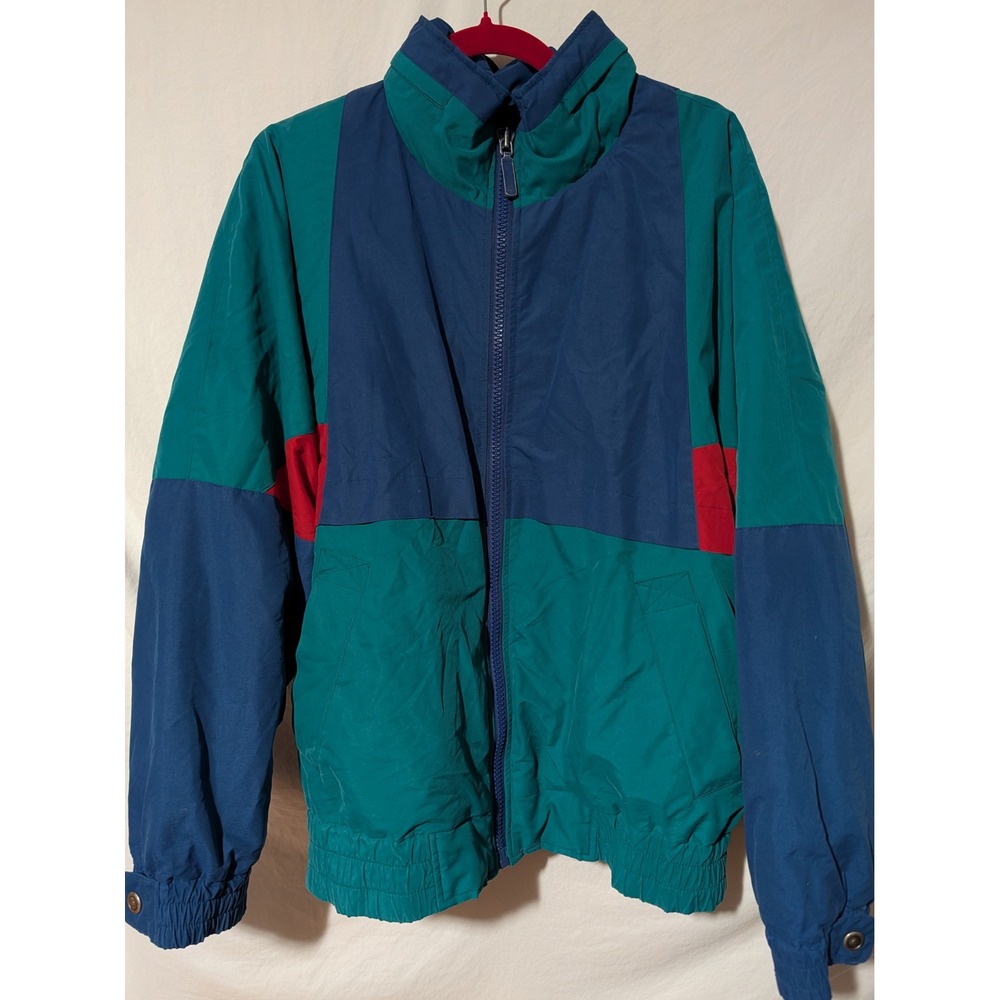 Vintage 80s 90s London Fog Colorblock Puffer Ski Jacket Mens Medium